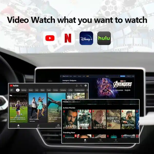 GT2-CarPlay To Android 10 Wireless CarPlay/Android auto/Video - Image 4