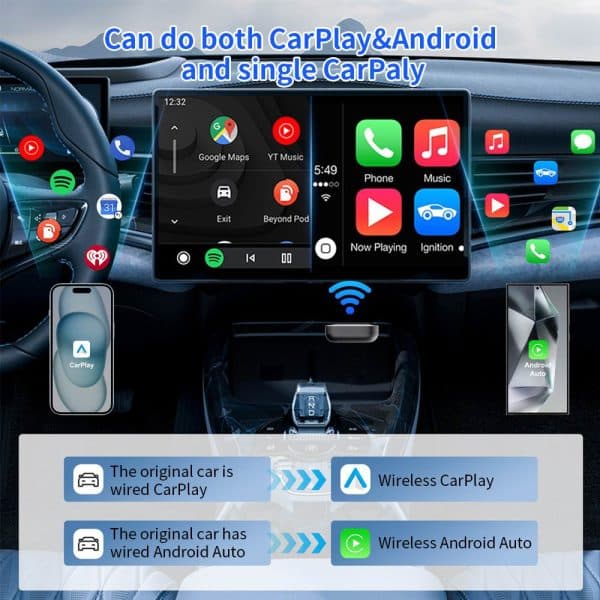 M1-Wire CarPlay/Android auto To wireless CarPlay/Android auto - Image 6