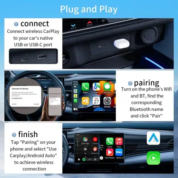 M2-Wire CarPlay/Android auto To wireless CarPlay/Android auto - Image 3