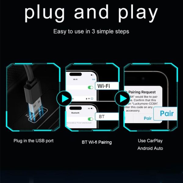 S8-Wire CarPlay/Android auto To wireless CarPlay/Android auto - Image 6