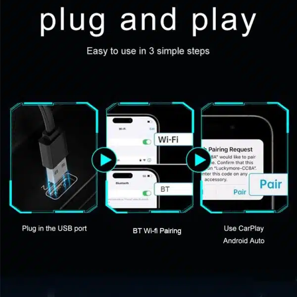 S8-Wire CarPlay/Android auto To wireless CarPlay/Android auto - Image 6