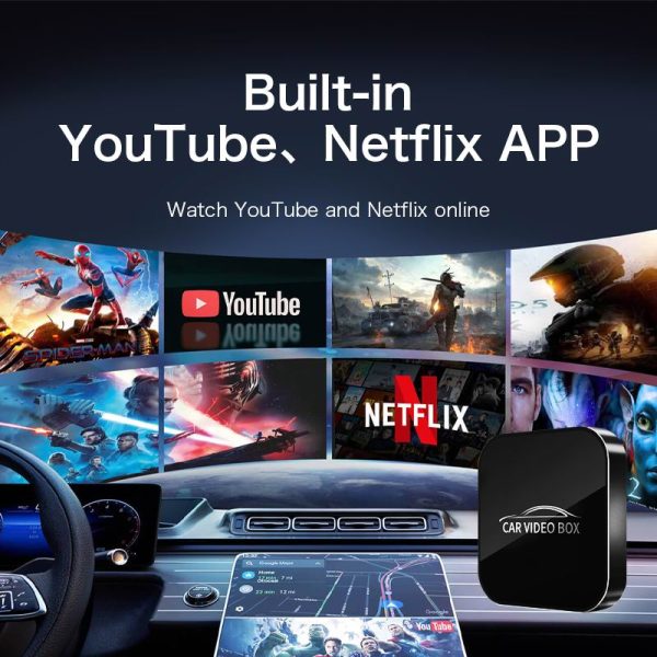 Y2-CarPlay To Android 12 Wireless CarPlay/Android auto/Video - Image 2