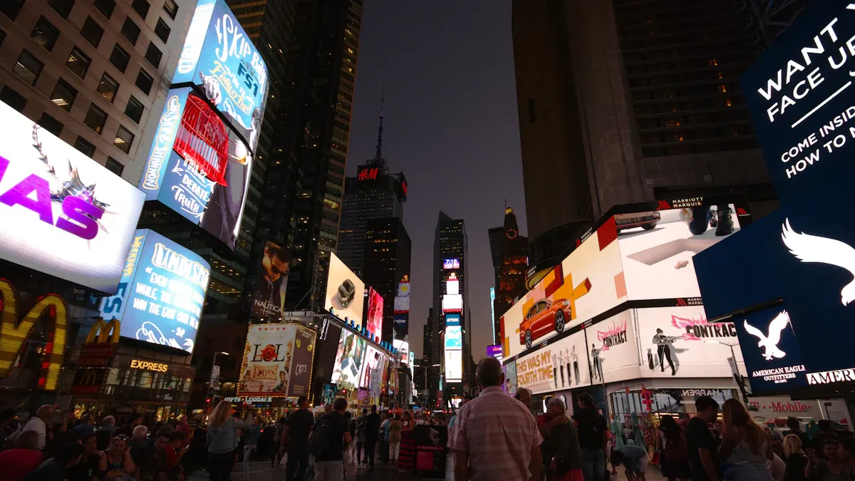 Применение Electronic Fence Advertising screen