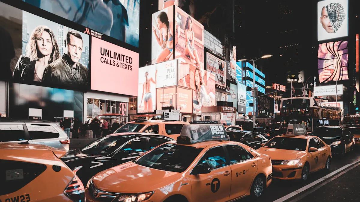 GPS-triggered taxi ads: Targeted Reach