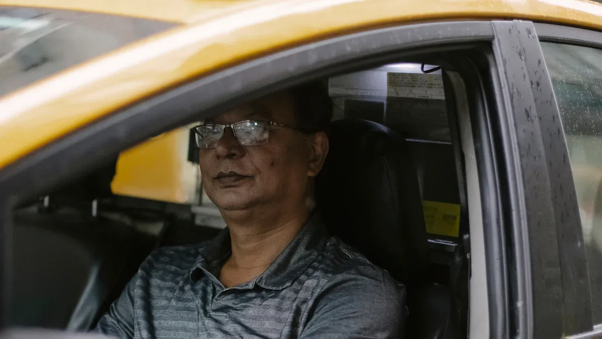 Taxi in-car screen advertising for hotels and tourist attractions