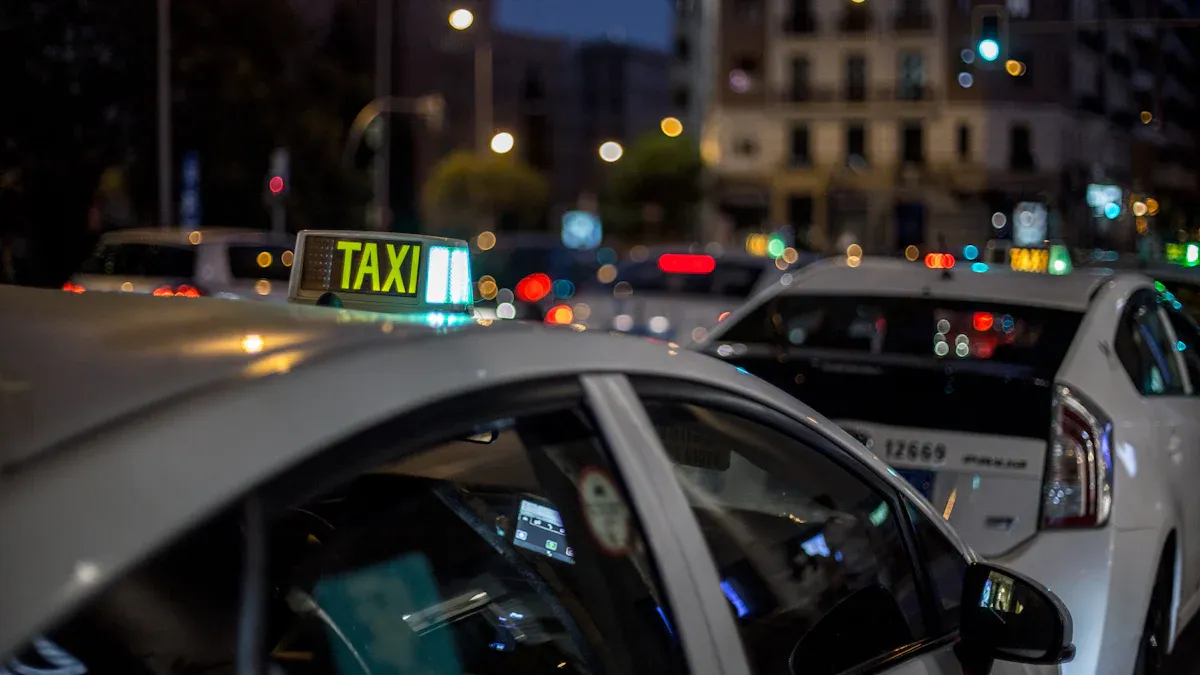How Taxi GPS-Triggered Advertising Machines Work in 2025