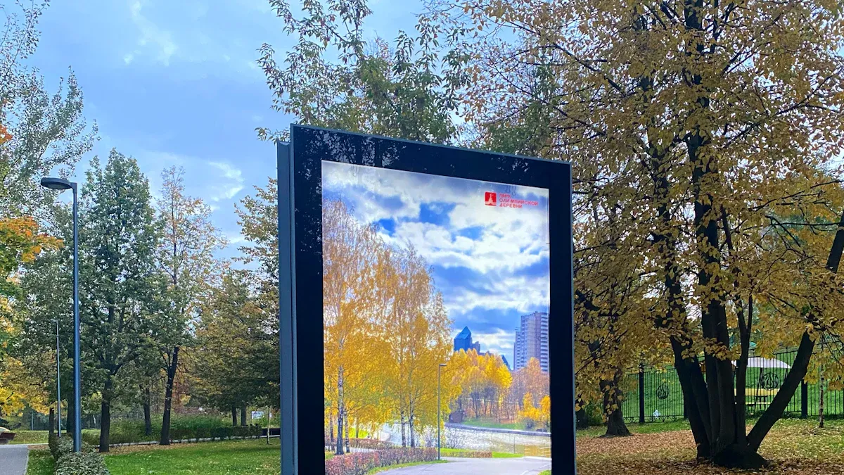 Investment value in location-based taxi ad screens
