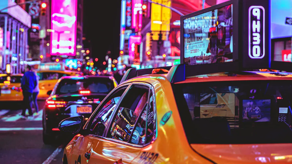 .Taxi advertising in Kazakhstan
