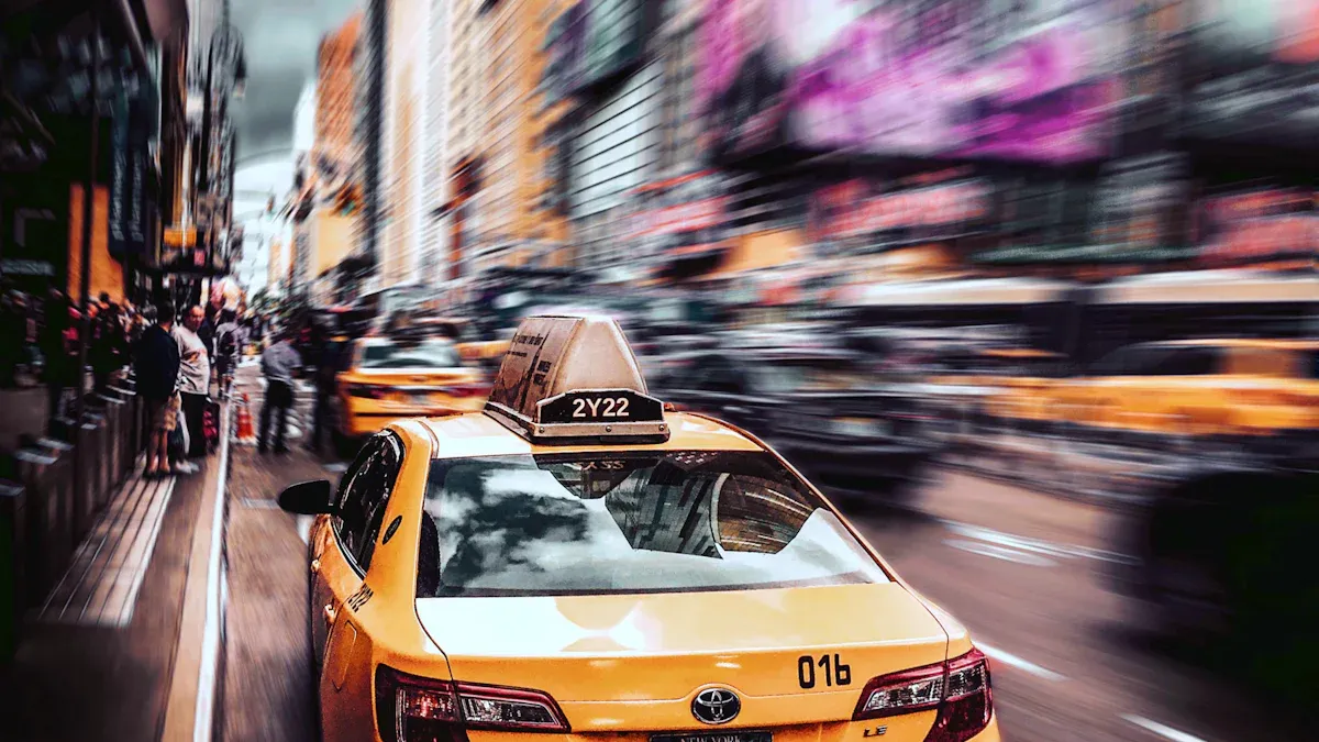 Investment value in location-based taxi ad screens