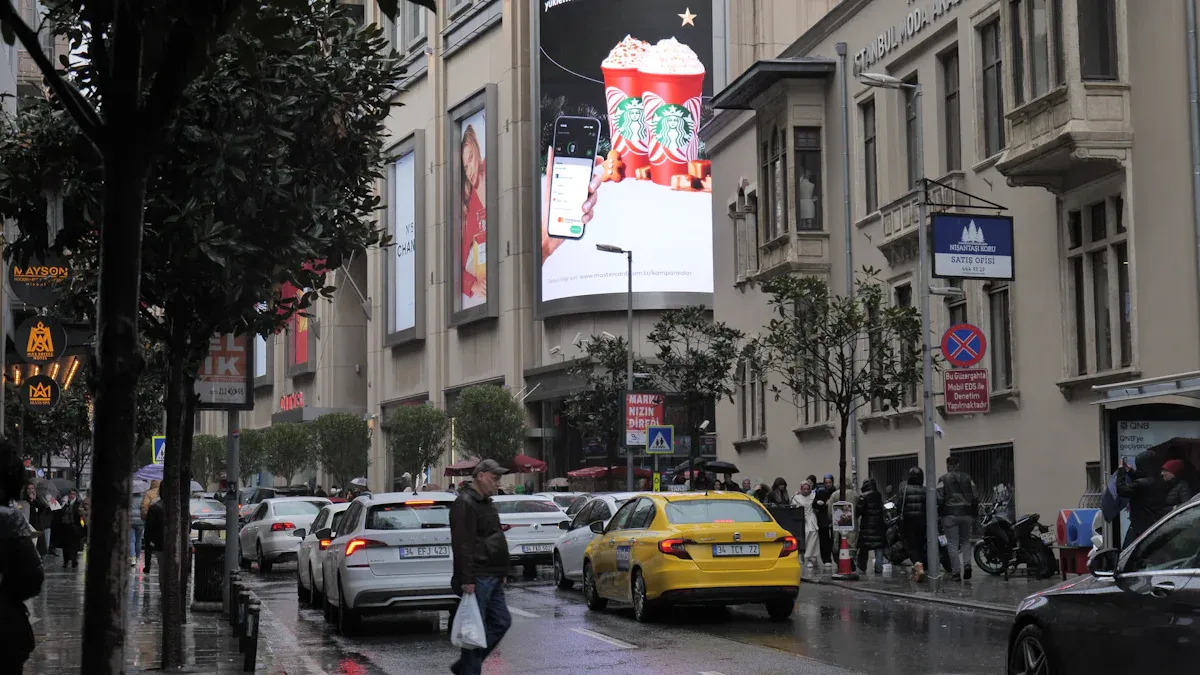 Investment Value of Taxi Advertising Screens for Location-Based Commercial Ads