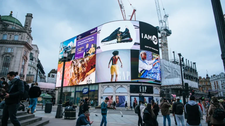 What are GPS-enabled ad displays and how do they work