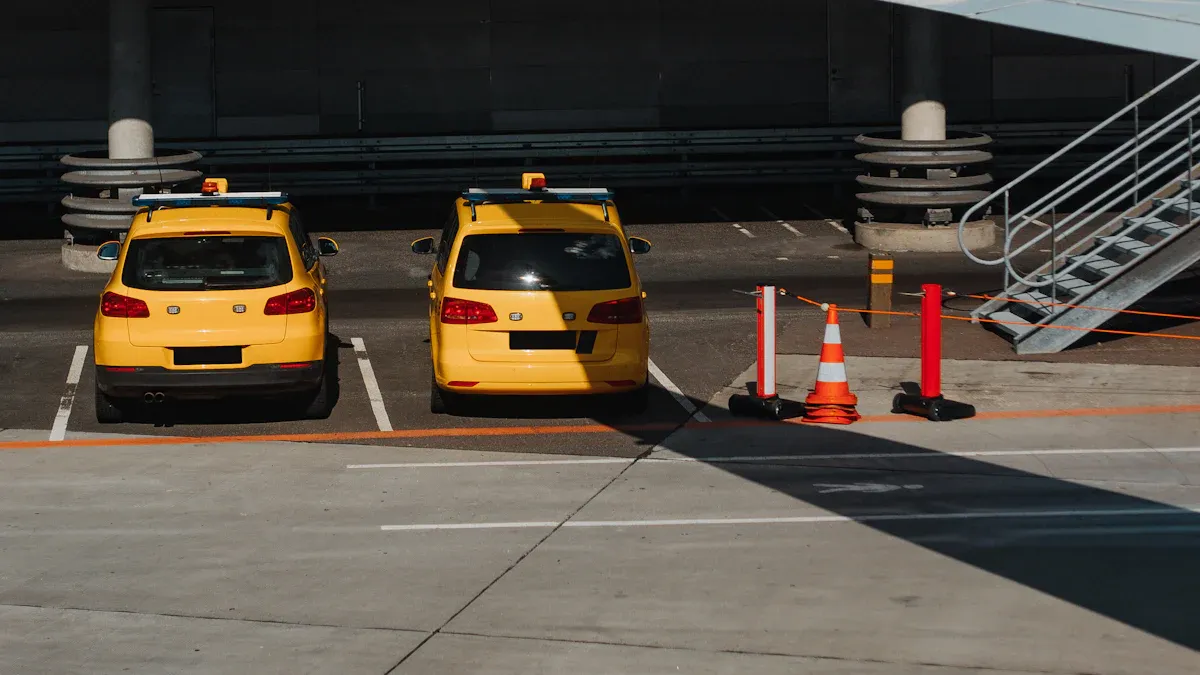 taxi advertising player for airport transfer services