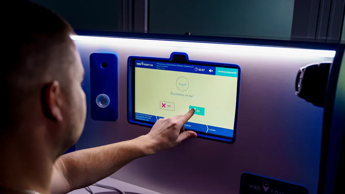 .Touchscreen ad unit installation