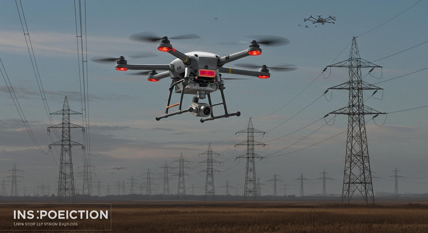 Drone Thermal Camera for Power Line Inspection
