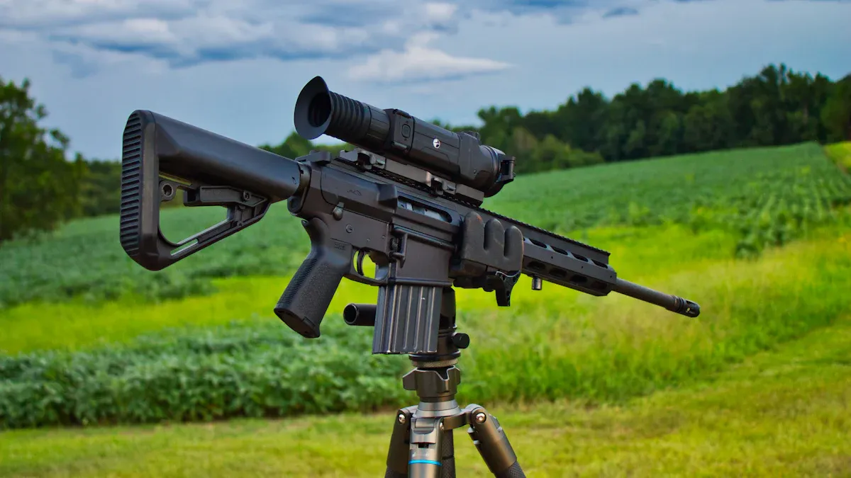 Target Detection with Thermal Imaging Rifle Scope
